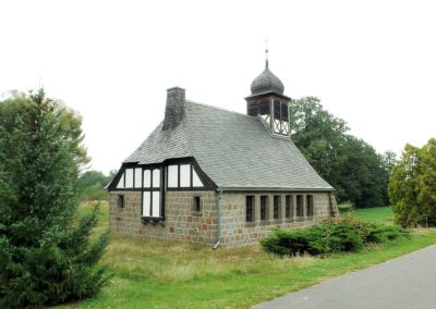 Michaeliskirche Jämlitz Kirchengemeinde Gablenz 2024 Rückansicht